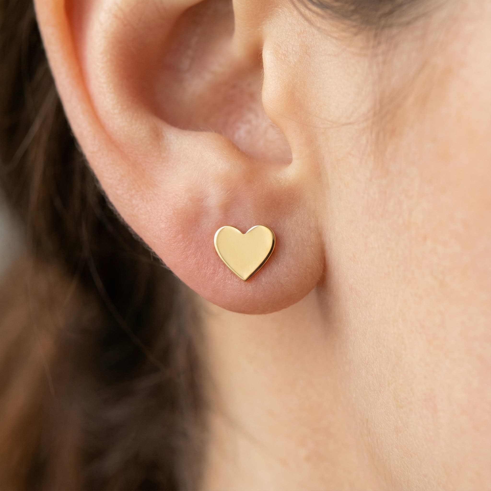 Kalp Figürlü 925 Ayar Gümüş Küpe